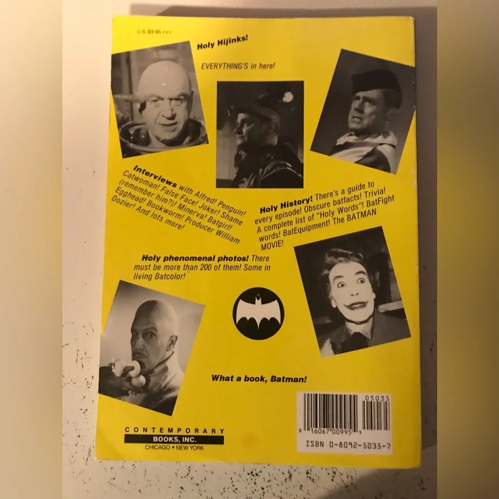 Vintage 1986 Original The Official Batman Batbook By JOEL EISNER 1966 TV Series
